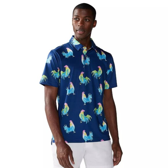 chubbies Other - Chubbies Mens Performance Golf Polo Short Sleeve Fowl Play Summer NEW NWT